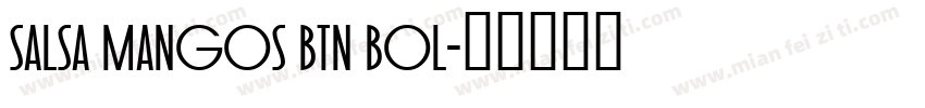 Salsa Mangos BTN Bol字体转换